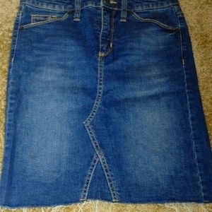 Blue jean skirt